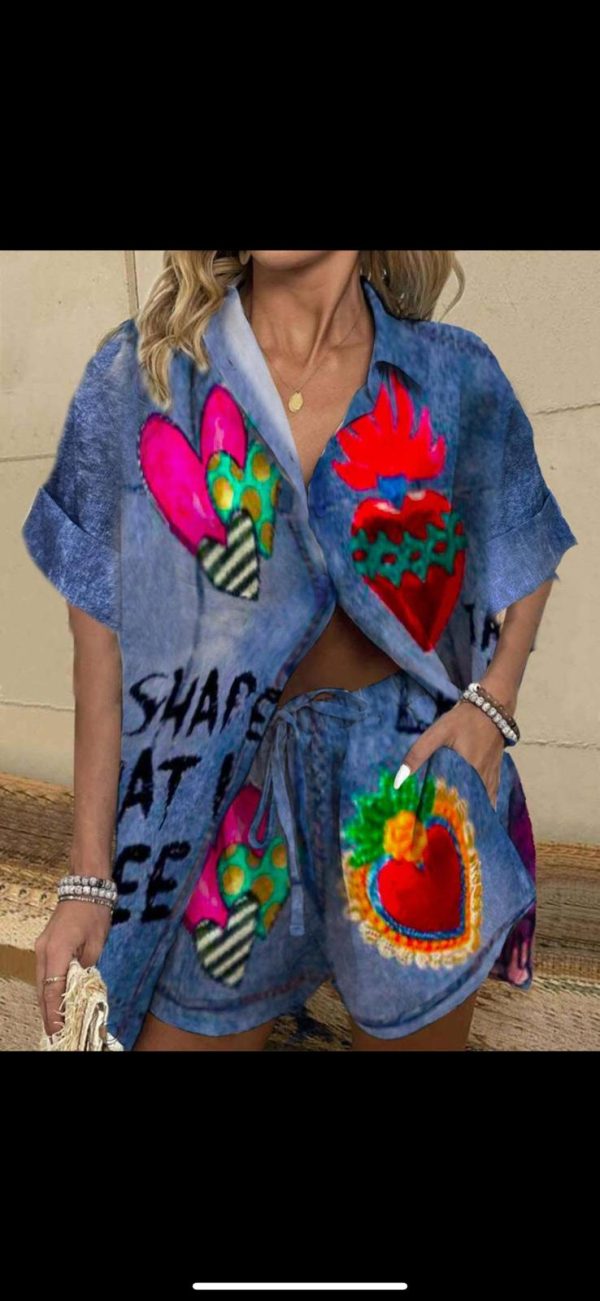 conjunto alinhado heart