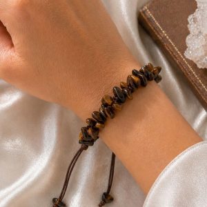 Pulseira Olho de Tigre – Proteção, Força e Confiança