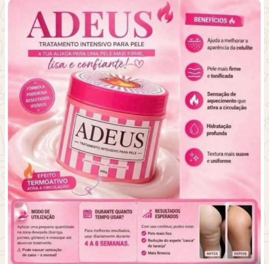 Creme Adeus Anti Celulite – Tratamento Corporal Intensivo 300g