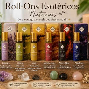 ✨ Roll-Ons Esotéricos Naturais – Coleção Mystic 🌿