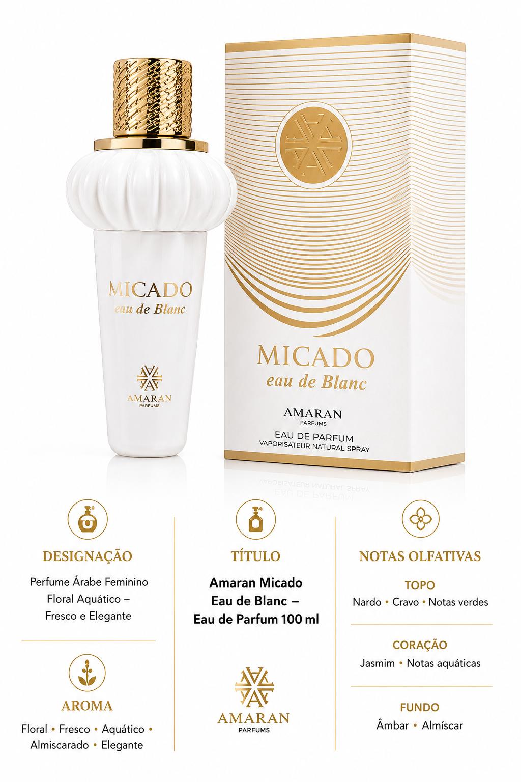 Amaran Micado Eau de Blanc – Eau de Parfum 100 ml - Image 3